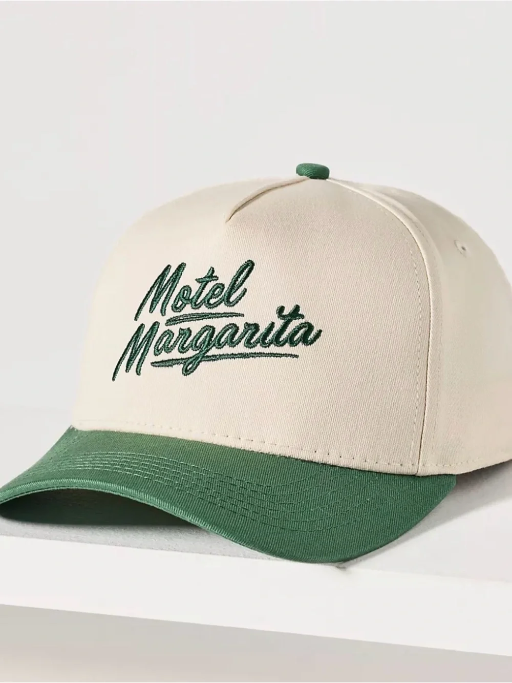Anthropologie Motel Margarita Logo Baseball Hat. NWT. Green